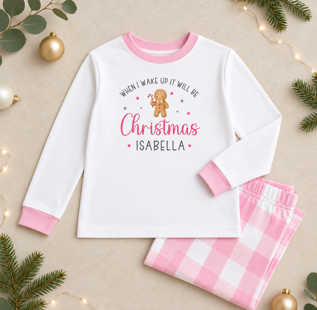 Personalised "When I Wake Up It Will Be Christmas" Children's Pyjamas