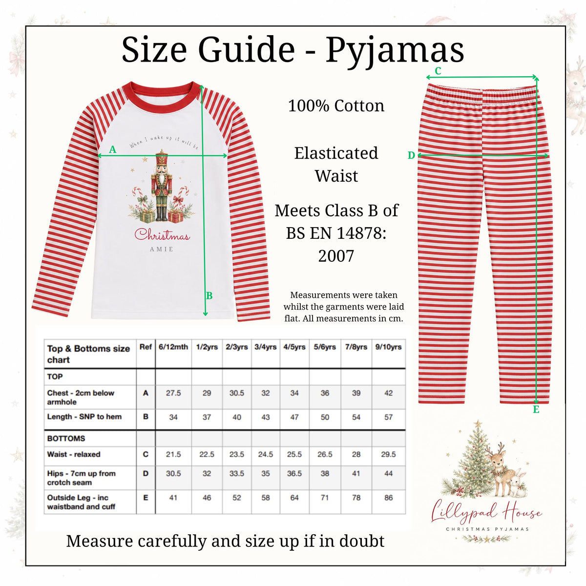 Personalised Christmas Nutcracker Themed Children's Christmas Pyjamas
