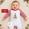 Personalised Christmas Nutcracker Themed Baby Romper: Matching Children's Xmas Pyjamas