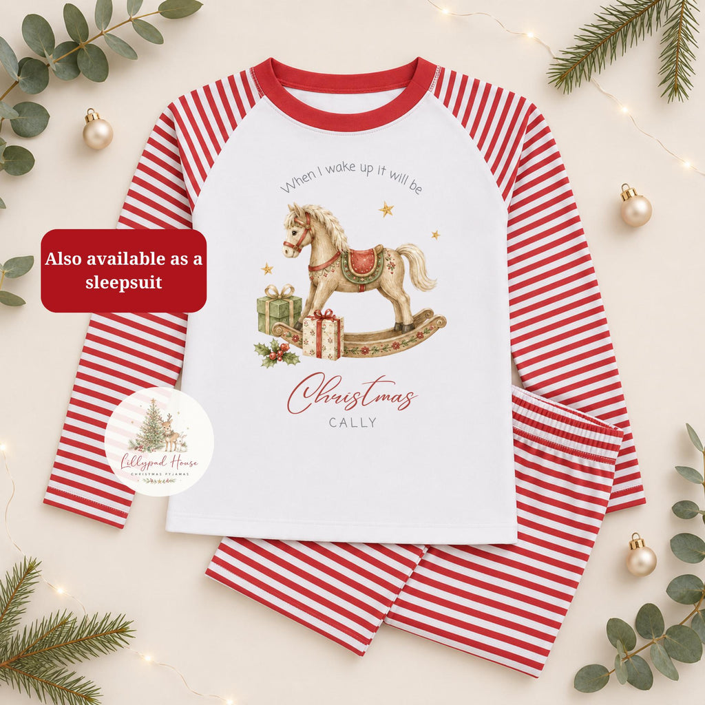 Christmas Eve Themed  Baby Romper; Xmas Eve Box Children's Pyjamas