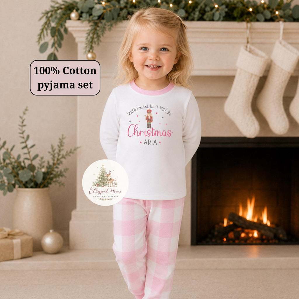 Personalised Christmas Pyjamas: "When I Wake Up" Children's Xmas Eve PJs