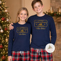 Polar Express Ticket Personalised Matching Family Christmas Pyjama Style Clothing; Personalised Xmas Eve Outfit