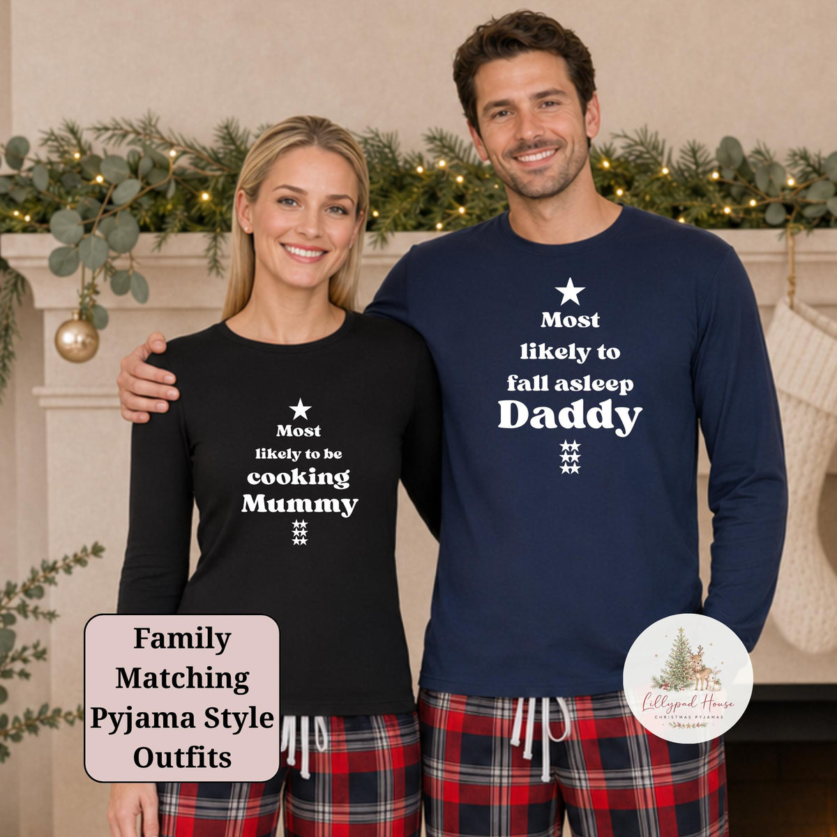 Most Likely To Personalised Matching Family Christmas  Clothing; Personalised Xmas Eve Outfit