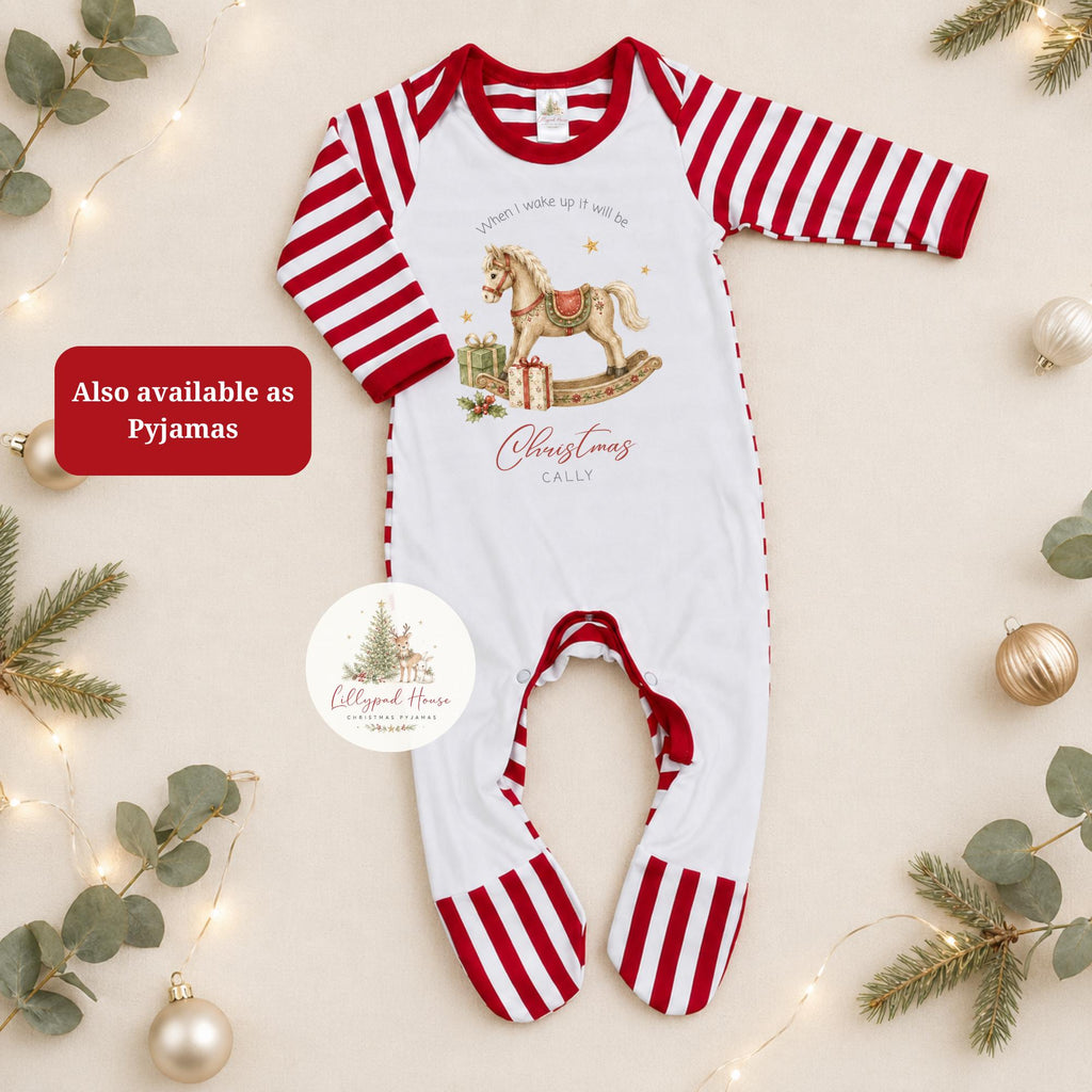 Christmas Eve Themed  Baby Romper; Xmas Eve Box Children's Pyjamas