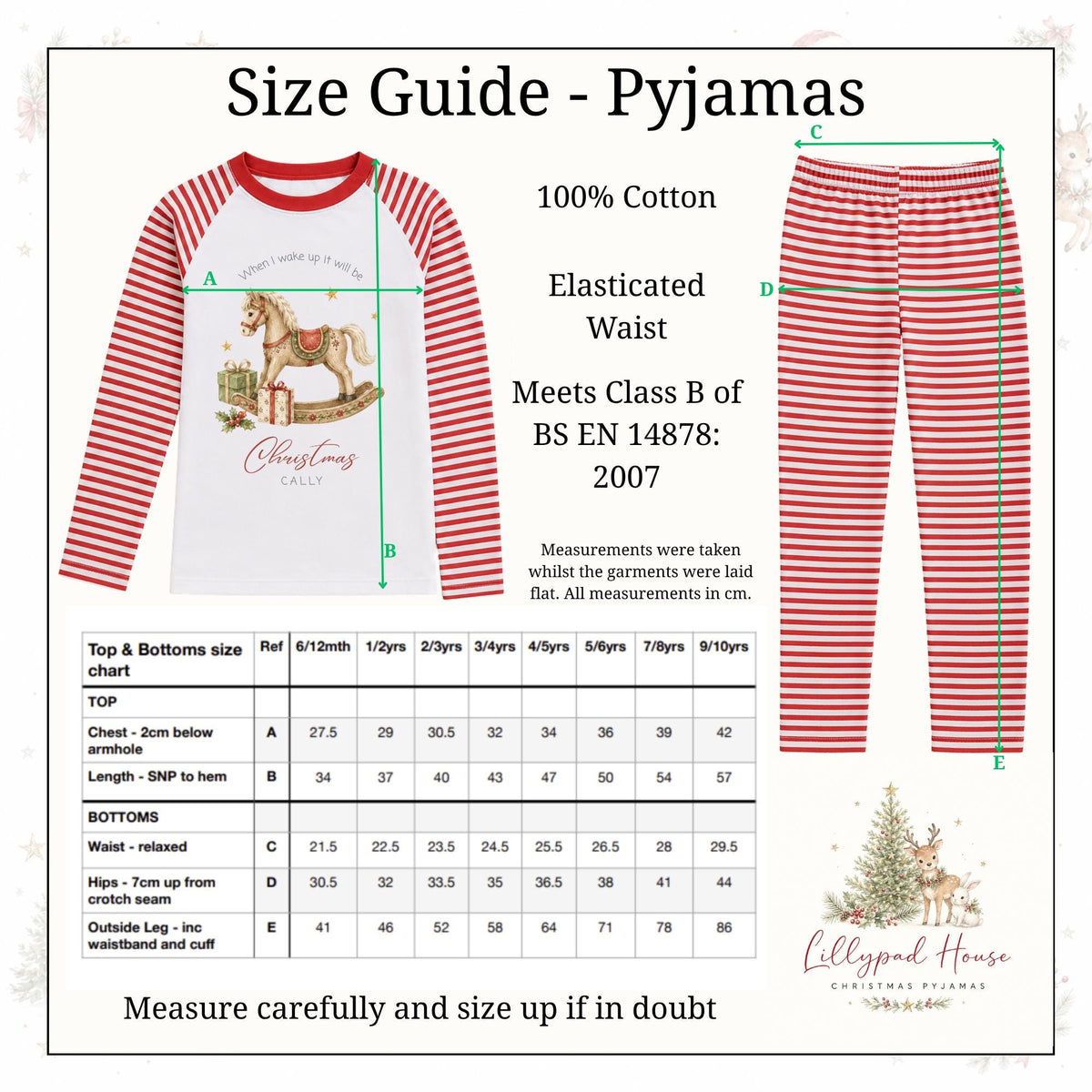 When I Wake Up It Will Be Christmas Personalised Children's Festive Pyjamas