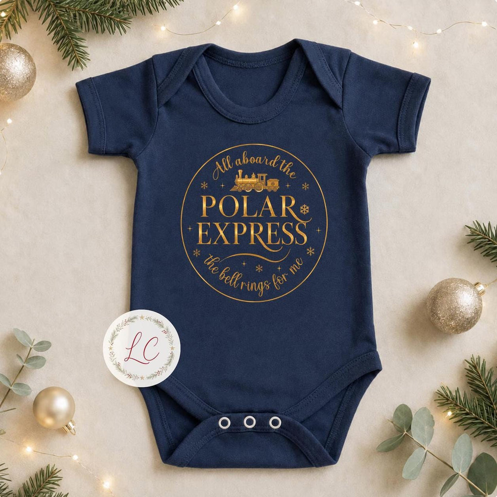 Polar Express Matching Family Christmas Pyjama Style Clothing; Personalised Xmas Eve Outfit