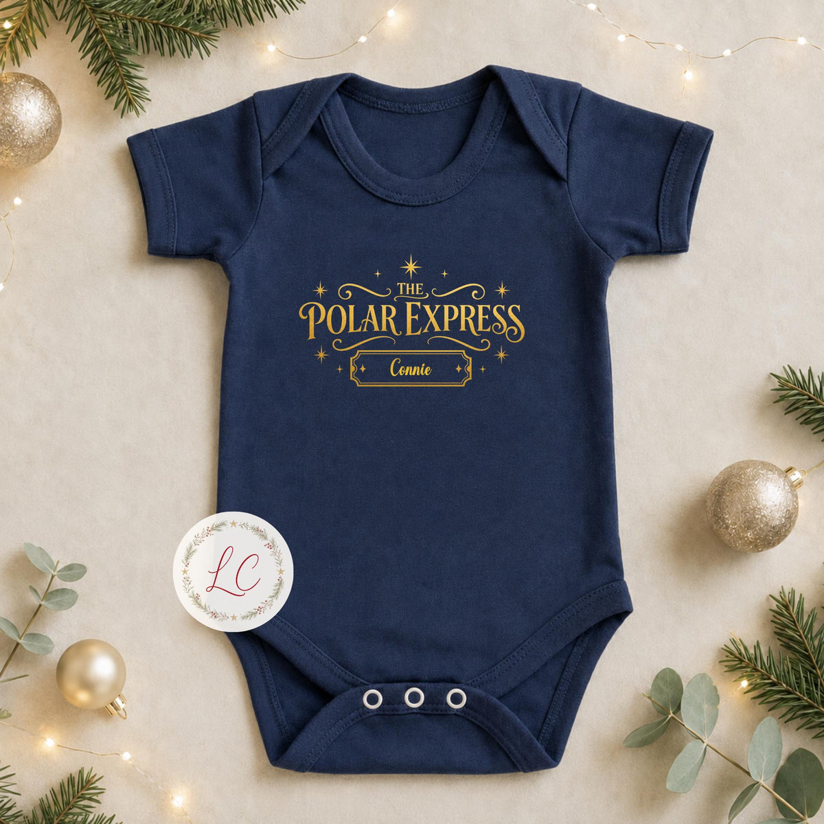 Matching Long-Sleeved Polar Express Family Outfits - Christmas Eve Gift