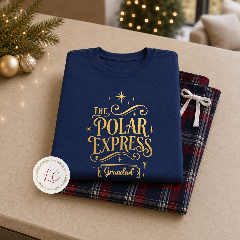 Family Long-Sleeved Polar Express Matching Outfits - Christmas Eve Gift