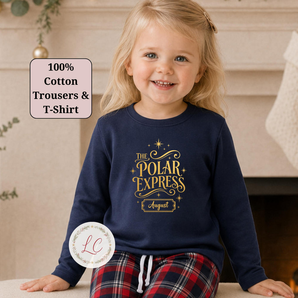 Family Long-Sleeved Polar Express Matching Outfits - Christmas Eve Gift