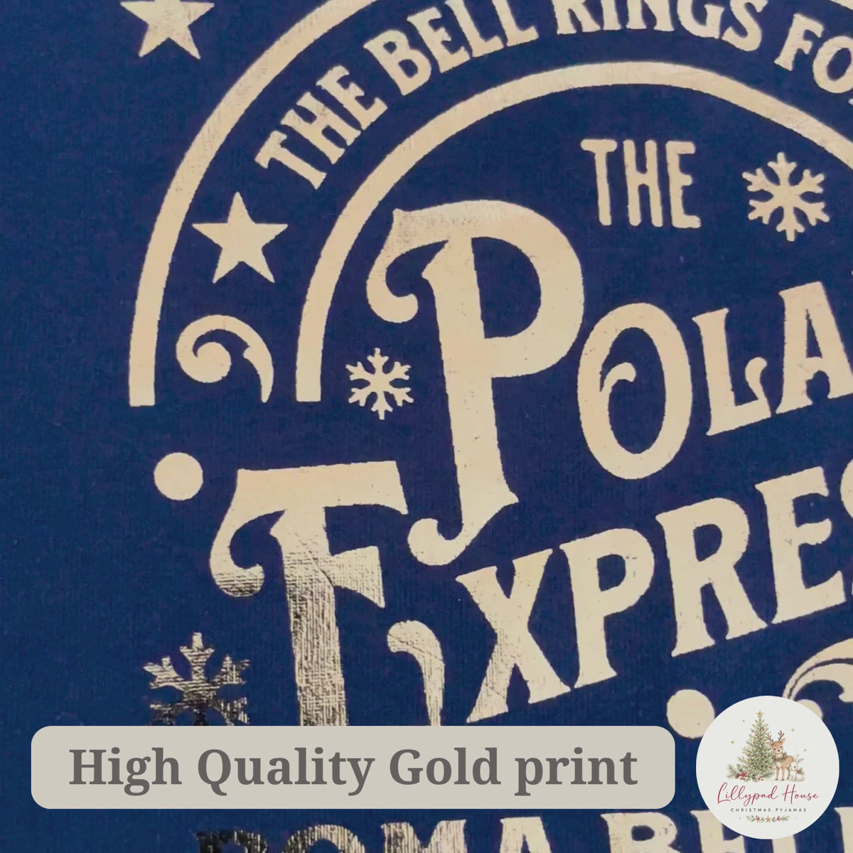Polar Express Personalised Matching Family Christmas Pyjama Style Clothing; Personalised Xmas Eve Outfit